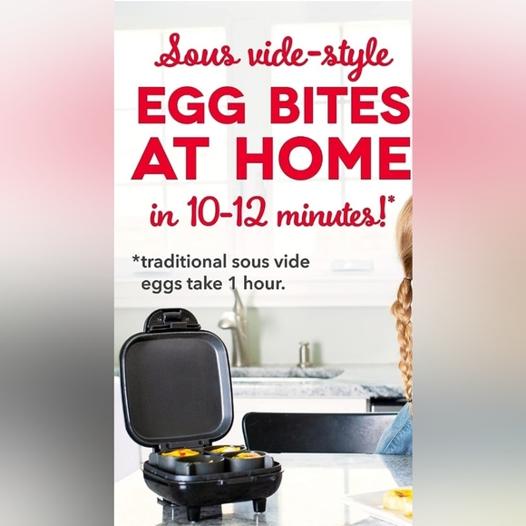 DASH Deluxe Egg Bite Maker with Silicone Molds - Picture 7 of 7